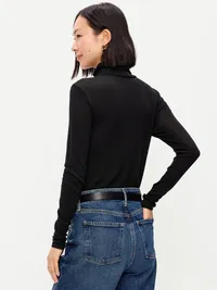 Slim-Fit Turtleneck - Black Jack — view 2