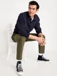 Slim Rotation Chino Pants - Olive — view 3