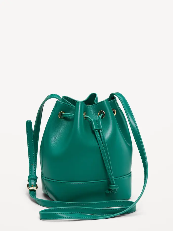 Small Drawstring Pouch Bag - Rainforest Jewel