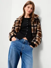 Snug Long-Sleeve Button-Front Ribbed Top - Black Jack — view 3