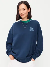 SoComfy Oversized Crew-Neck Sweatshirt - Gothic Blue — view 3