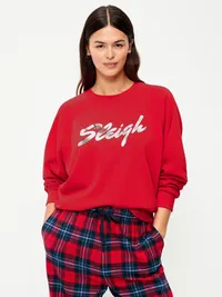 SoComfy Oversized Raglan Sweatshirt - Amaryllis — view 4