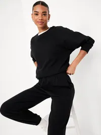 SoComfy Oversized Raglan Sweatshirt - Black Jack — view 3