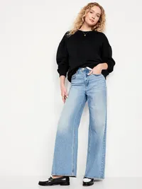 SoComfy Oversized Tunic Sweatshirt - Black Jack — view 3