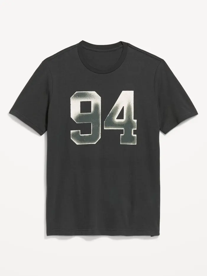 Soft-Washed Crew-Neck Graphic T-Shirt - Black Panthers