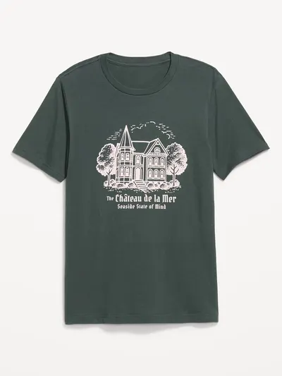 Soft-Washed Crew-Neck Graphic T-Shirt - Lakeshore