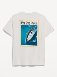 Soft-Washed Crew-Neck Graphic T-Shirt - White — view 3