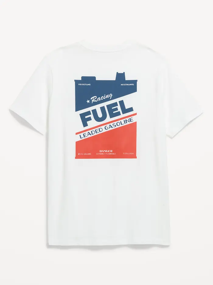 Soft-Washed Crew-Neck Graphic T-Shirt - White Aries