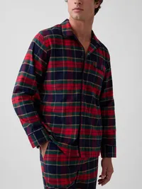 Softest Flannel PJ Set - Red & navy plaid — view 4