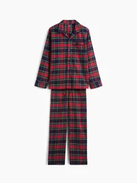 Softest Flannel PJ Set - Red & navy plaid — view 5