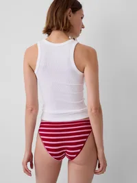 SoftMade Modal Bikini - Pink & red stripe — view 2