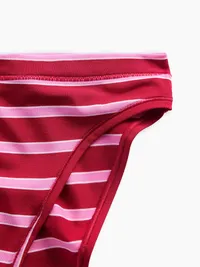 SoftMade Modal Bikini - Pink & red stripe — view 3