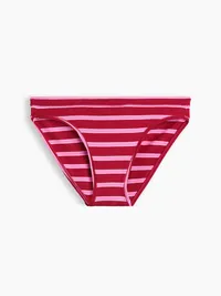 SoftMade Modal Bikini - Pink & red stripe — view 4