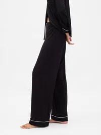 SoftMade Modal PJ Pants - Black — view 3