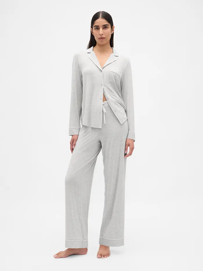 SoftMade Modal PJ Pants - Light heather grey