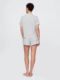 SoftMade Modal PJ Shorts - Light heather grey — view 2