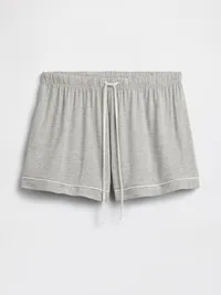 SoftMade Modal PJ Shorts - Light heather grey — view 3