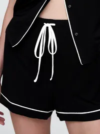 SoftMade Modal PJ Shorts - True black — view 2