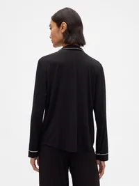 SoftMade Modal PJ Top - Black — view 3