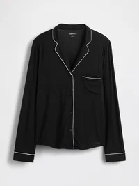 SoftMade Modal PJ Top - Black — view 5