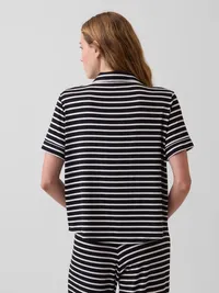 SoftMade Modal PJ Top - Black & white stripe — view 3
