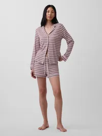 SoftMade Modal PJ Top - Bold pink stripe — view 2