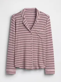 SoftMade Modal PJ Top - Bold pink stripe — view 4