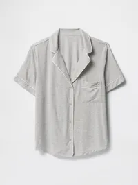 SoftMade Modal PJ Top - Heather grey — view 4