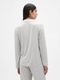 SoftMade Modal PJ Top - Light heather grey — view 3