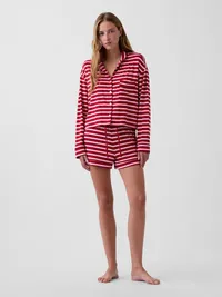 SoftMade Modal PJ Top - Pink & red stripe — view 2
