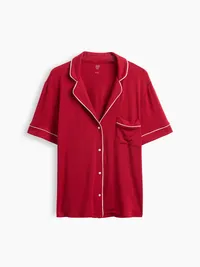 SoftMade Modal PJ Top - Sled red — view 3