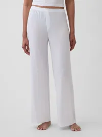 SoftMade Modal Rib PJ Pants - Fresh white — view 2
