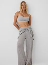 SoftMade Modal Rib PJ Pants - Heather grey — view 5