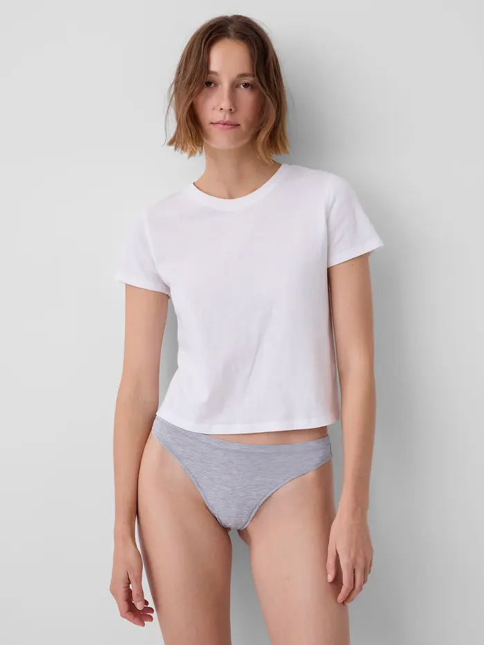 SoftMade Modal Thong - Heather grey
