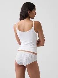 SoftMade Organic Stretch Cotton Hipster - White dots — view 2