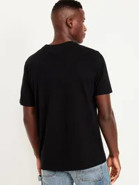 Solid Crew-Neck T-Shirt 5-Pack - Black Jack — view 3