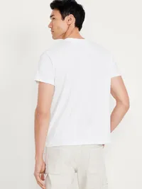 Solid Crew-Neck T-Shirt 5-Pack - White — view 3