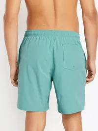 Solid Swim Trunks -- 7-inch inseam - Luminous Blue — view 2