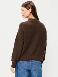 SoSoft Crew-Neck Cable Knit Sweater - Earthen — view 2