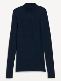 SoSoft Lite Ribbed Mock-Neck Sweater - Arctic Depth — view 4