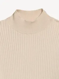 SoSoft Lite Ribbed Mock-Neck Sweater - Wish Bone — view 5