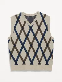 SoSoft Lite Sweater Vest - Blue Argyle — view 4