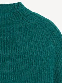 SoSoft Mock-Neck Shaker Sweater - Deep Lagoon — view 5