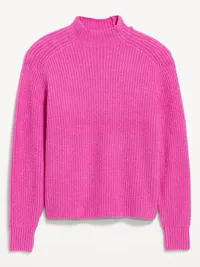 SoSoft Mock-Neck Shaker Sweater - Diaphanous — view 2