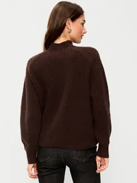 SoSoft Mock-Neck Shaker Sweater - Earthen — view 2