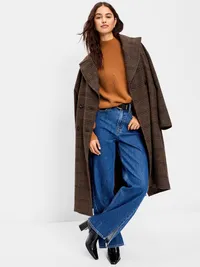 SoSoft Mock-Neck Shaker Sweater - Soft Bronze — view 3