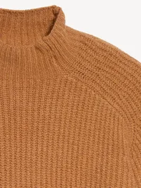 SoSoft Mock-Neck Shaker Sweater - Soft Bronze — view 5