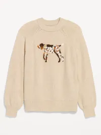 SoSoft Oversized Crew-Neck Sweater - Dogs — view 4