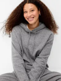 SoSoft Relaxed Pullover Hoodie Sweatshirt - Heather Gray — view 3