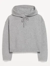 SoSoft Relaxed Pullover Hoodie Sweatshirt - Heather Gray — view 4